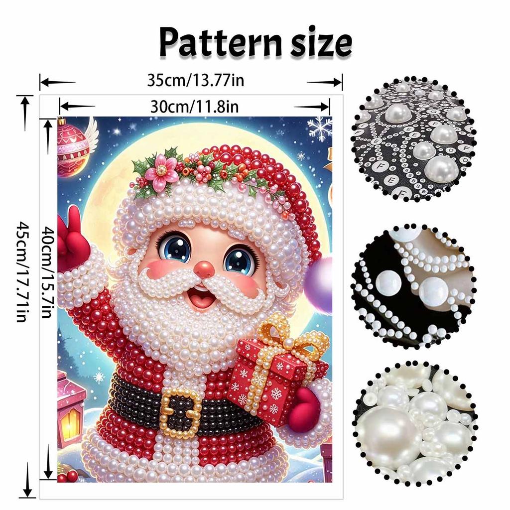 Christmas Pearl Painting Art Painting Kit Santa Claus Gift Handmade Diy Home Decoration Painting