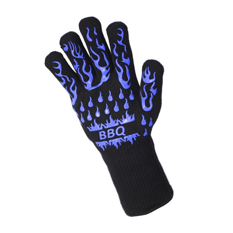 Heat-Resistant Flame Retardant Silicone BBQ Oven Gloves