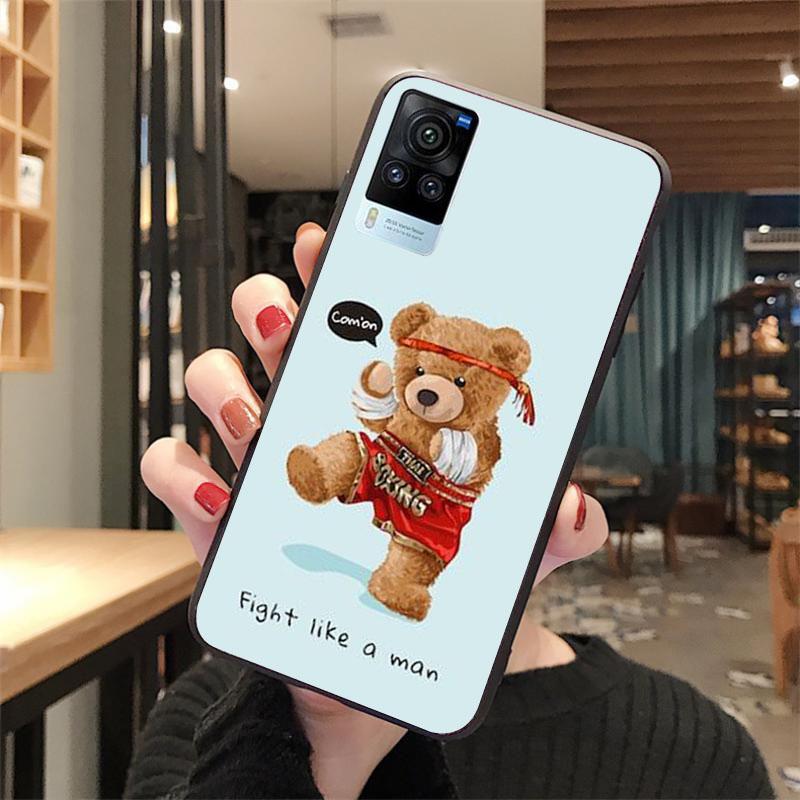

Милий ведмедик Beer Phone Case для VIVO V21E V21 V23 V23E V2109 Y53S Y33S Y55 Y76 Y31 Y21 Y72 Y01 Y21S Y11S VIVO V21E 4G