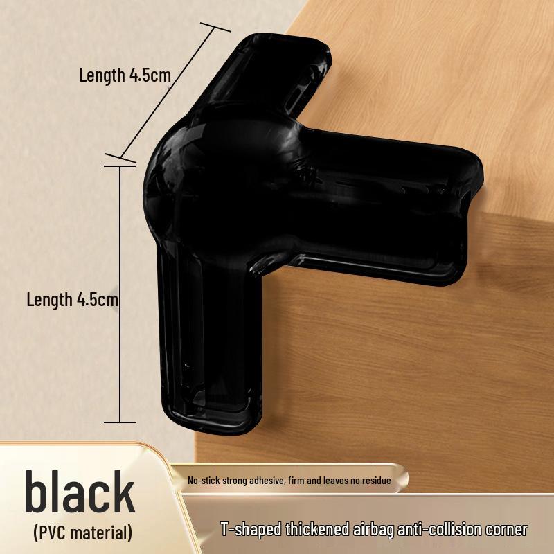 Assorted Transparent Silicone Corner Protectors: Soft Bumpers for Tables, Walls, Corners, Edges, and Windows