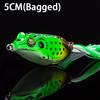 1Pcs Frog Bait Plastic Fishing Lure With Fishing Hooks Topwater Ray Frog Artificial 3D Eyes Fishing Tackle Accessory Fish Suppli