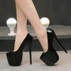 Europäische Mode Nachtclub Stilvoll Damen Plateau Hohe Absätze Elegant Große Größe Dünner Stiletto Abendparty Kleid Sandalen Für BühnenauftrittWZ-A18