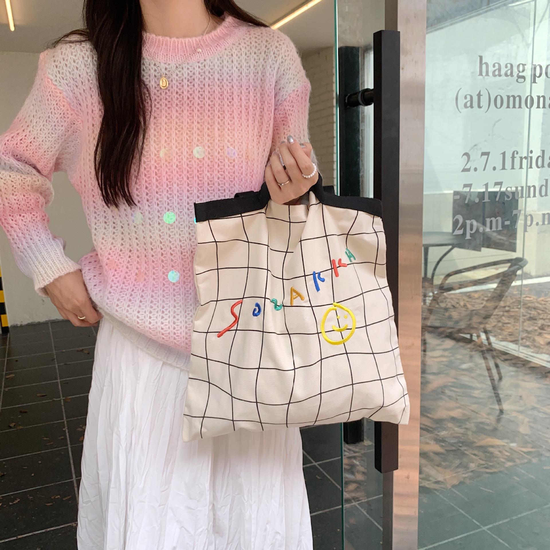 

Женщины Цвет Граффити Письмо Холст Досуг Сумка Большой Емкости Студенческая Сумка