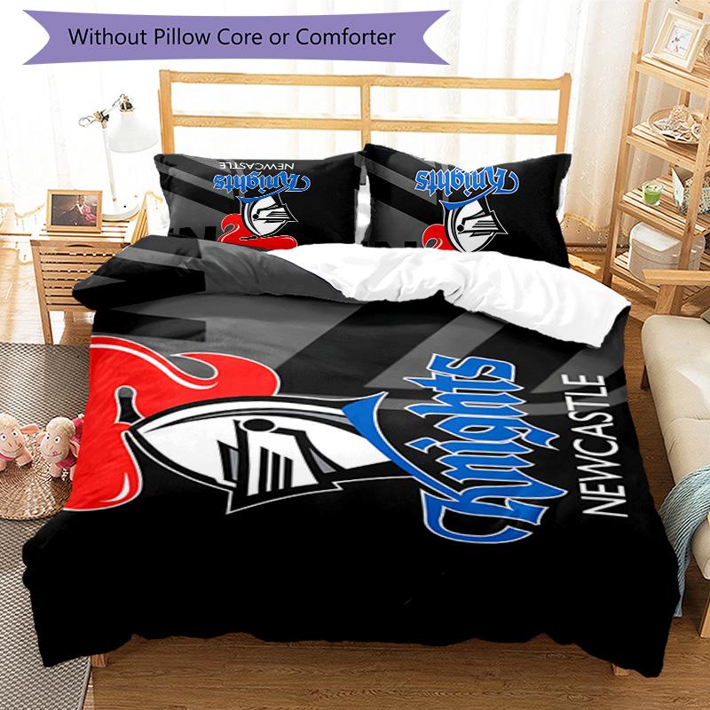 Knights 3pcs Bedding Set Duvet Cover Closure Includes 1 Duvet Cover & 2 Pillowcases for All Seasons Bedroom Home Dorm Decor