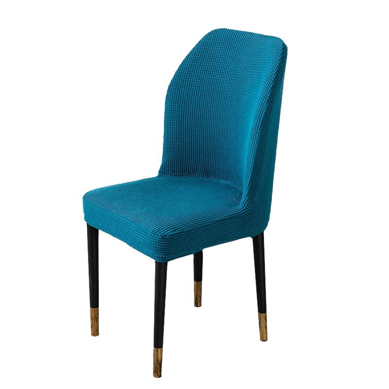 Minimalist Fan-shaped Curved Chair Cover Solid Color Dining Chair Cover Stool Cover High Elastic Thickened Wear-resistant Chair Cover Dust-proof