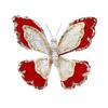 Sparkling Butterfly Decoration with Sculpted Profile and Attached Loop for Christmas Backrops Holiday Tree and Mantel Displays