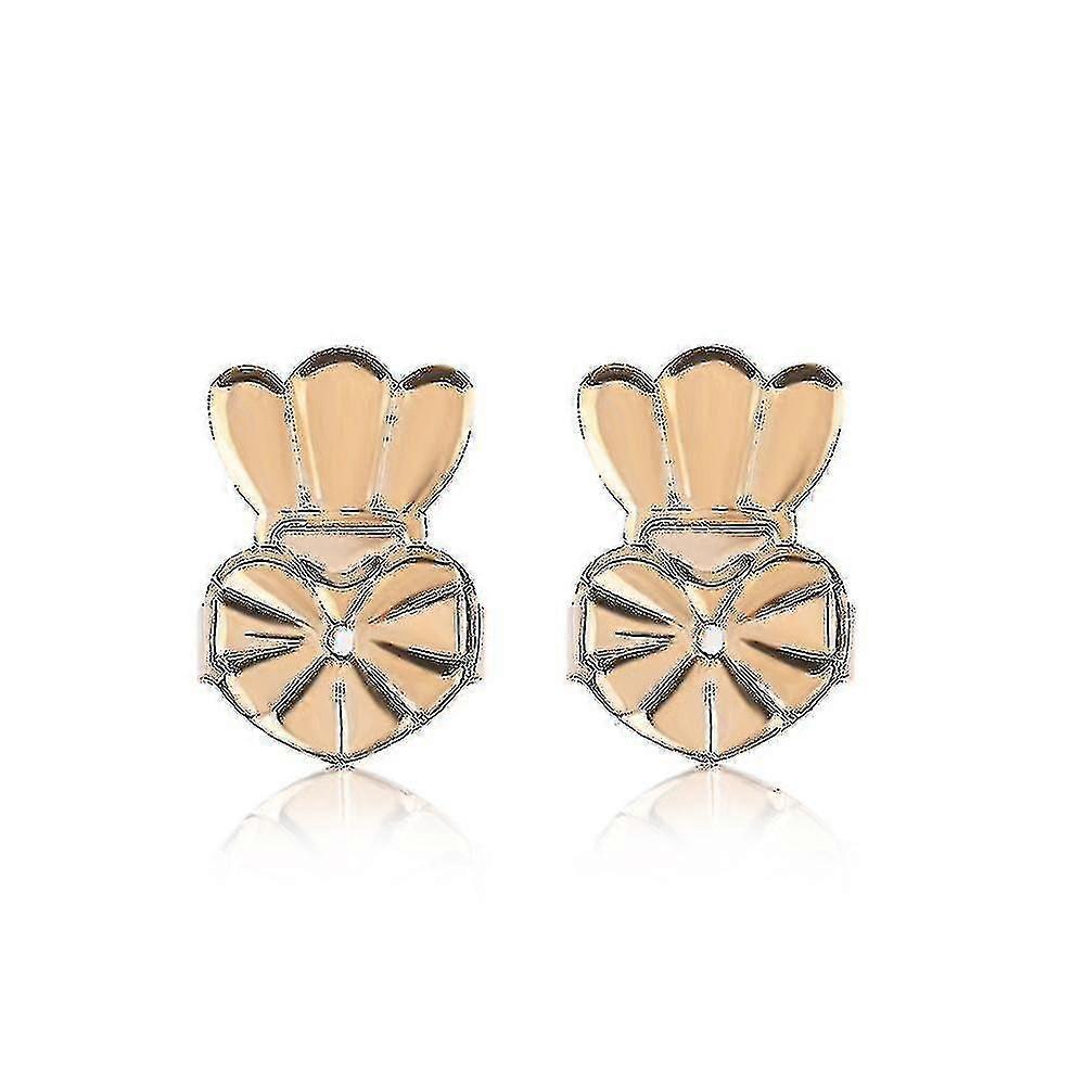 Earring Lifters,hypoallergenic Earring Backs For Droopy Ears,adjustable Crown (3 Pairs, Gold, Silver, Rose Gold)