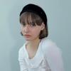 CLOUD FUR HAIR BAND IN BLACK