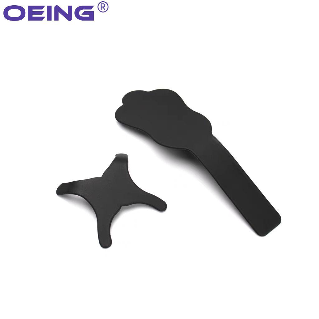 OEING 1Pc Bendable Dental Photo Contrast Board Anterior Lingual Buccal Contrastor Orthodontic Black Soft Silicone Dental Tools