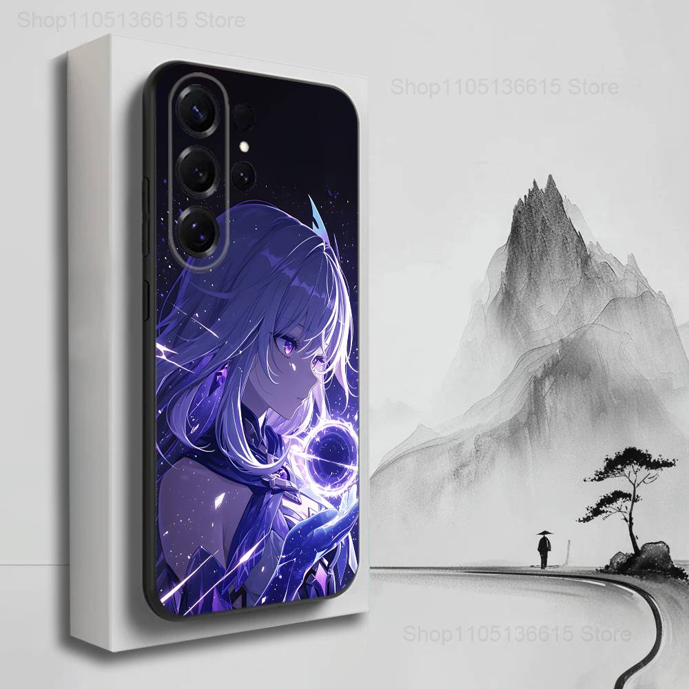 

G-GENSHIN IMPACT S-Skirk Case For Samsung S22,S21,S9,S25,S24,S23,Ultra,FE,S20,S10,Plus,Lite,Soft Silicone Black SamsungS9Plus
