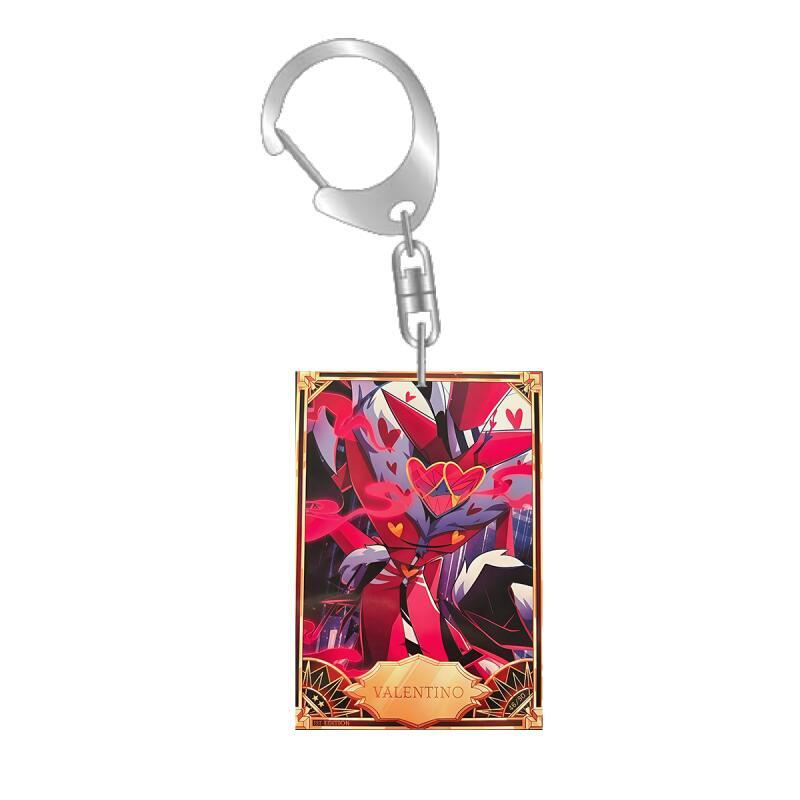Anime Cartoons Acrylic Key Chain for Abel Peppermint 3 Vees Alastor Fat Nuggets Card Key Buckle Self-Made Student Bag Pendant