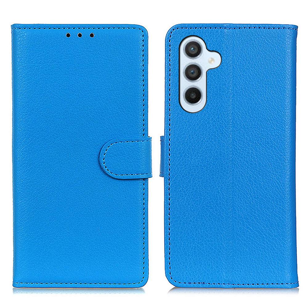 For Samsung Galaxy S26+ Wallet Case PU Leather Phone Cover Litchi Texture