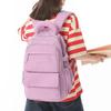 Schoolbag Korean Minimalist Gentle Solid Color Multi-warehouse Backpack Gentle and Fresh Primary School Students 1st-1st Grade College Style Backpack
