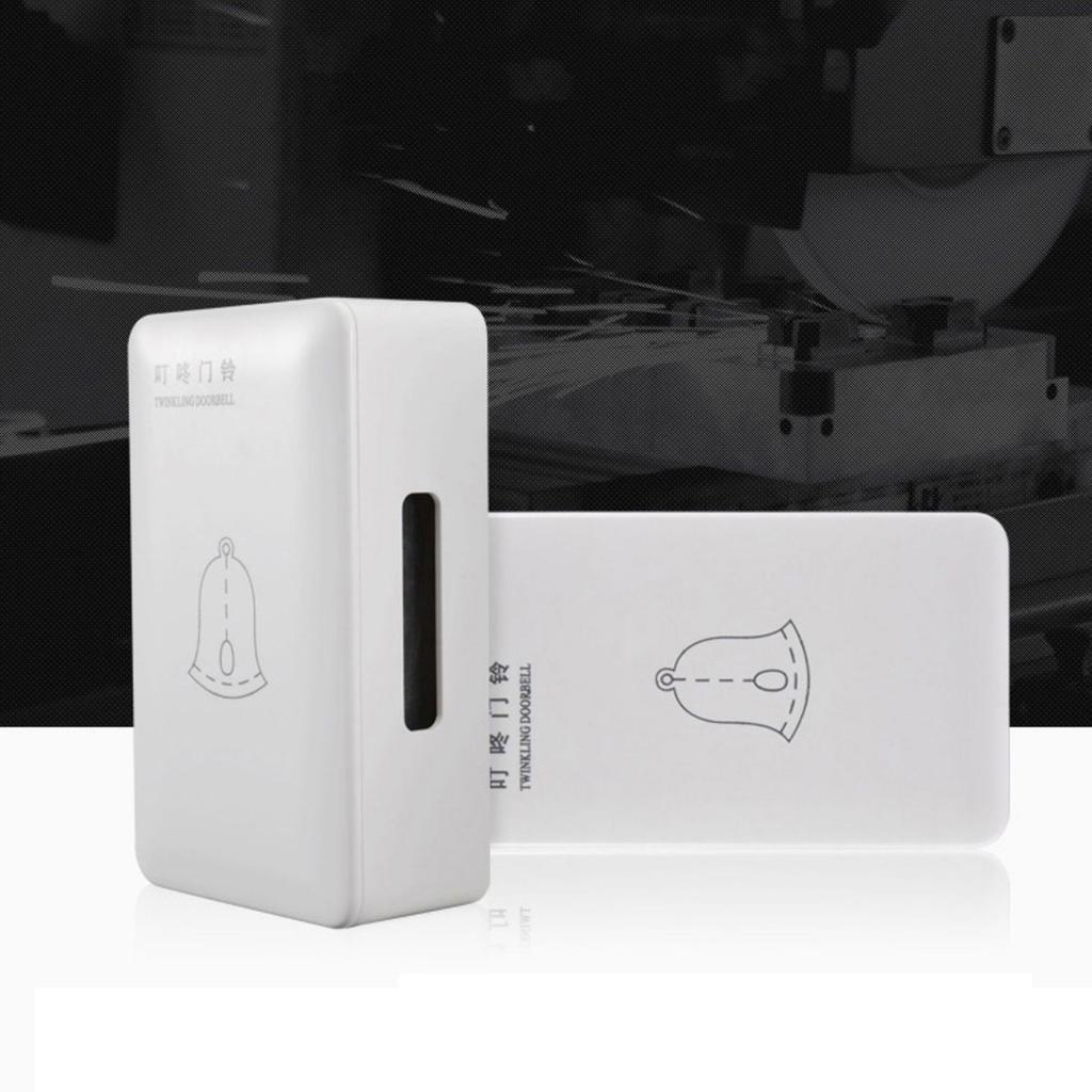 Elektrický indukční zvonek 220V Drátový dveřní zvonek Zvonkohra Povrchová montáž 2 vodiče Mechanický zvonek Snadná instalace