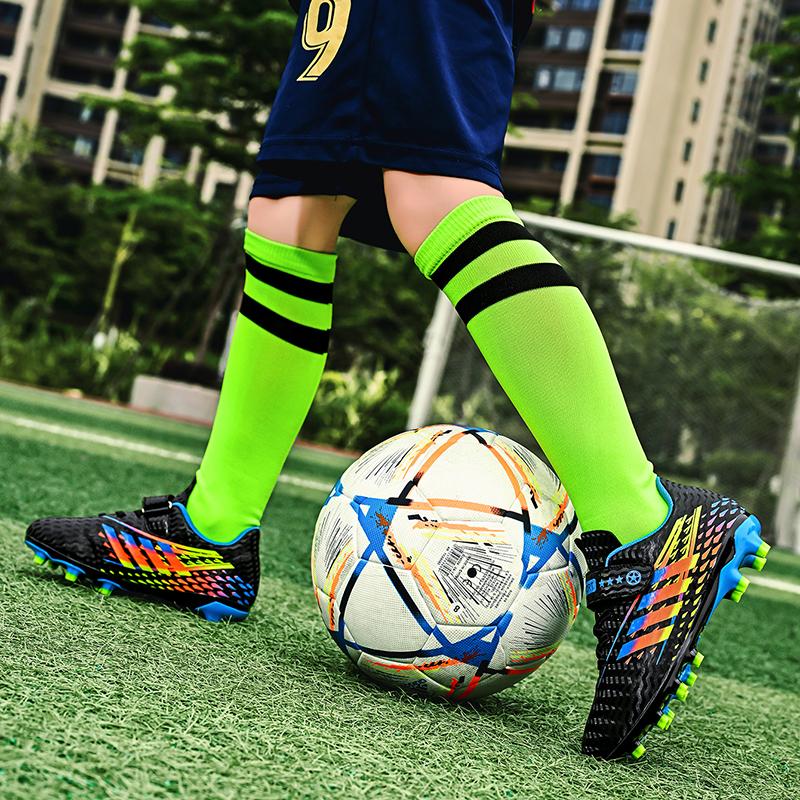 Модные высококачественные детские футбольные бутсы для мальчиков FG TF — фото 7