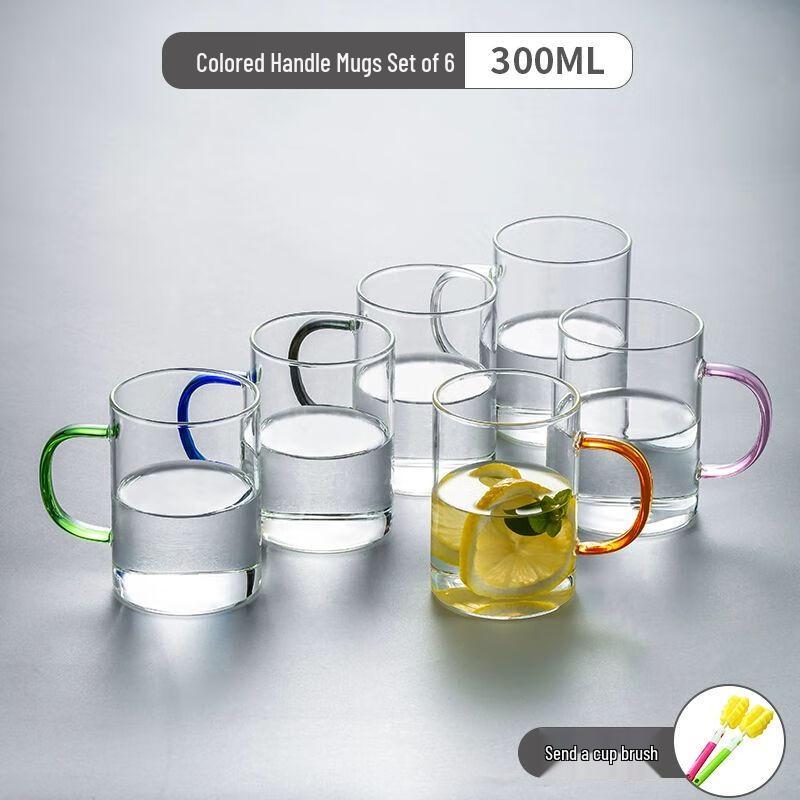 Tempered Glass Mug with Handle