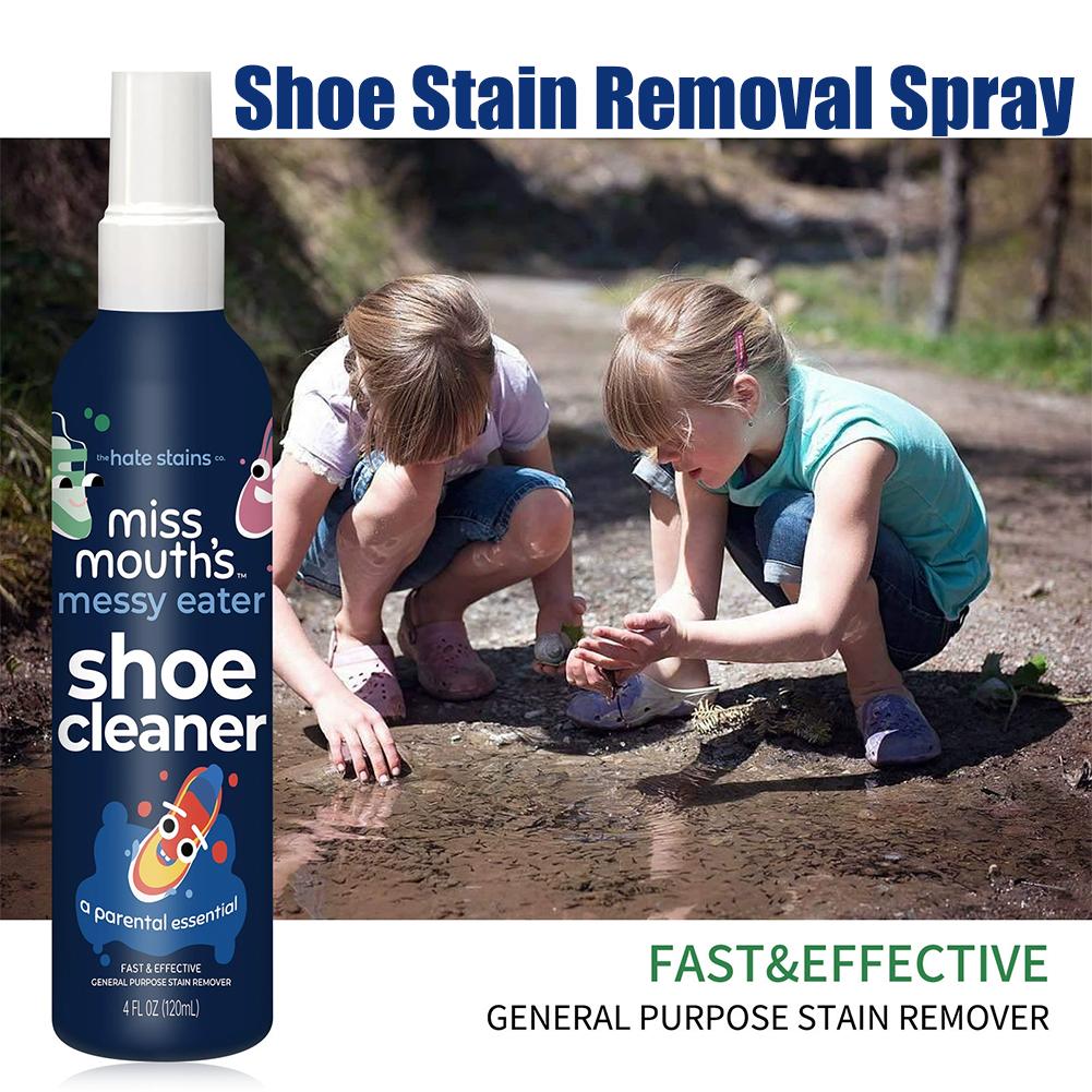 100ML Clothes Stain Remover Liquid Detergent 120ML Shoe Cleaning Spray Removes Stains And Mildew Fabric Cleaning Solution Non-To