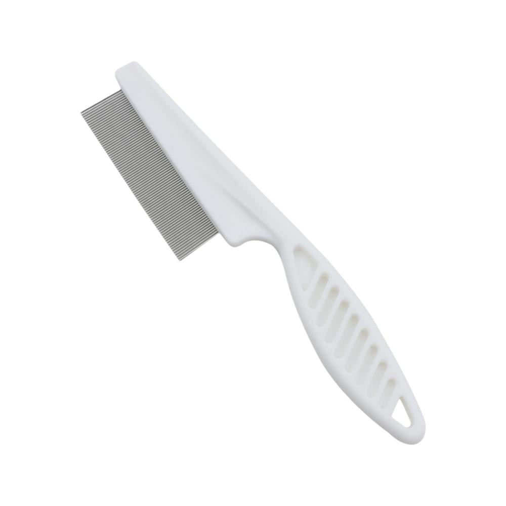 Pet Grooming Comb Stainless Steel Cat Dog Flea Deshedding Comb, Four-Season Anti-Tangle Tool Pet Flea Comb, 1PC