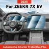 TPU For ZEEKR 7X EV 2025 Transparent Protective Film Car Interior Central Control Navigation Panel Accessories Sticker