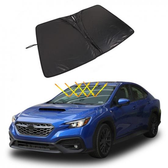 Black Front Car Sun Shade Windshield Window Cover For Subaru WRX STI VB -25
