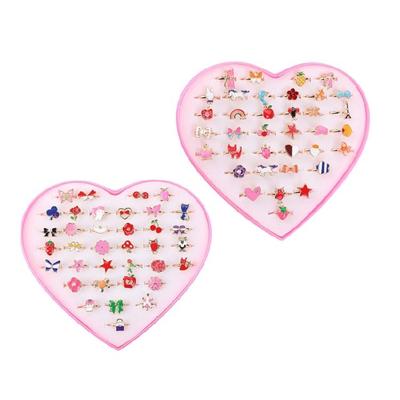 Lot de 36 Bagues Réglables Dessin Animé pour Enfants Accessoires de Bijoux Mode pour Fête Tendance Accessoires de Jeu de Rôle