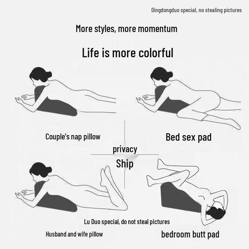 Ehemann & Ehefrau Multifunktionales Bettkissen: Bauchlage, Gesäßlift, Dreieckstütze, Liebeskissen für Paare