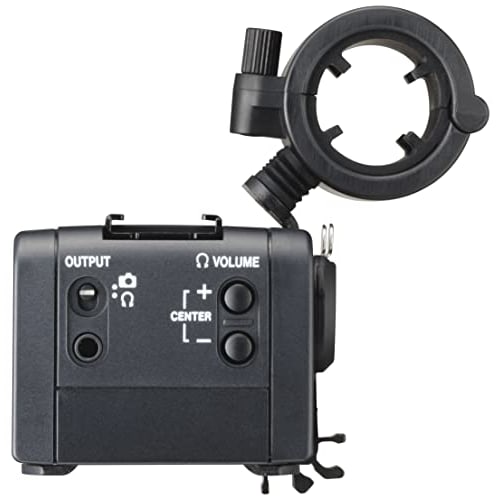 TASCAM CA-XLR2d-F Mirrorless Camera Compatible XLR Microphone Adapter (Fujifilm Kit) 2-Channel Mixer/Preamp for Video Audio Recording, Interviews, and