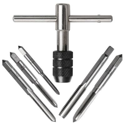 Spiralbohrer M3-M8 T-Griff Gewindebohrer Satz Verstellbarer Gewindebohrer Bohrer Satz Tragbar Gewindeschneider Gewindebohrer Set