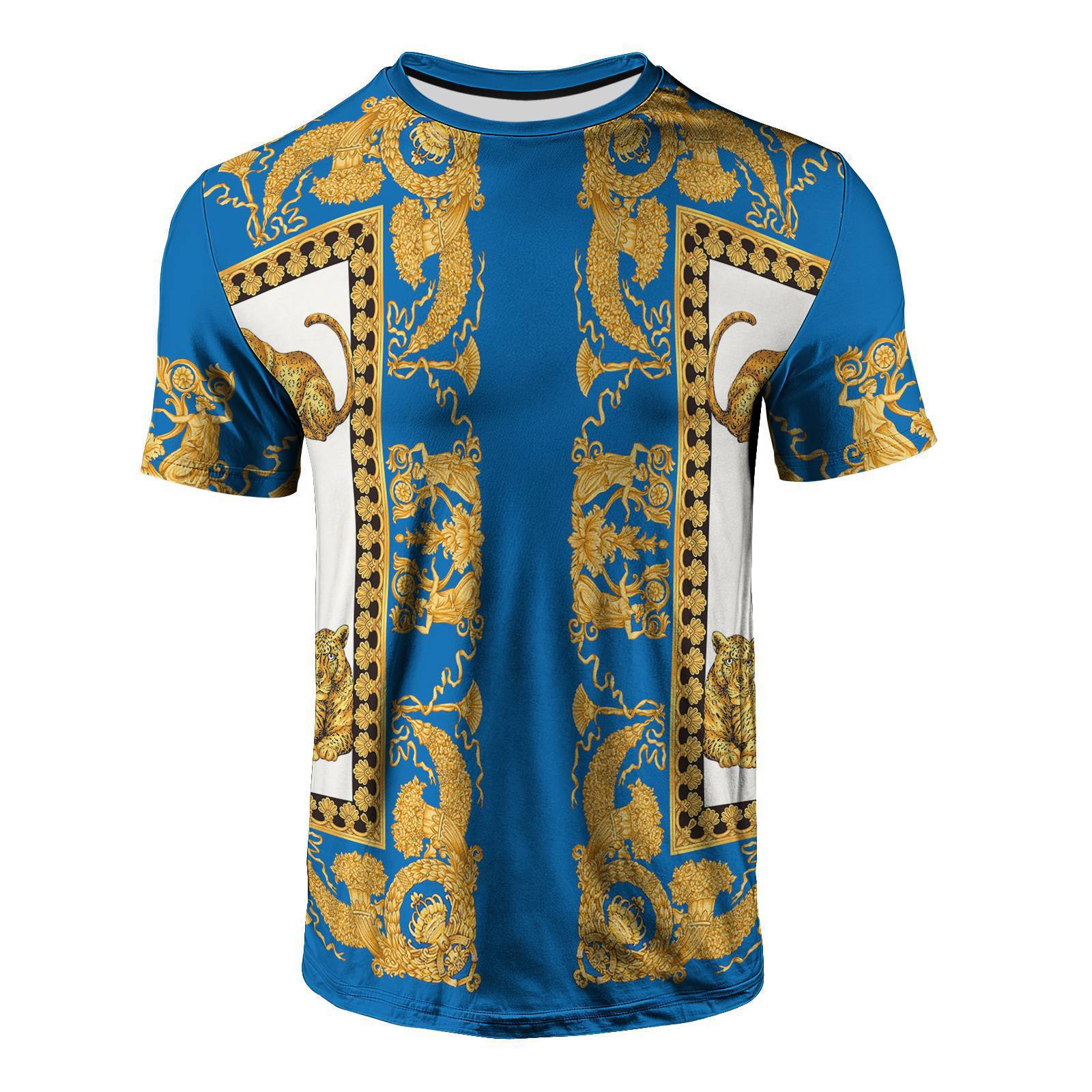 

Мужская летняя футболка с круглым вырезом и коротким рукавом с 3D-принтом, повседневные дышащие топы S