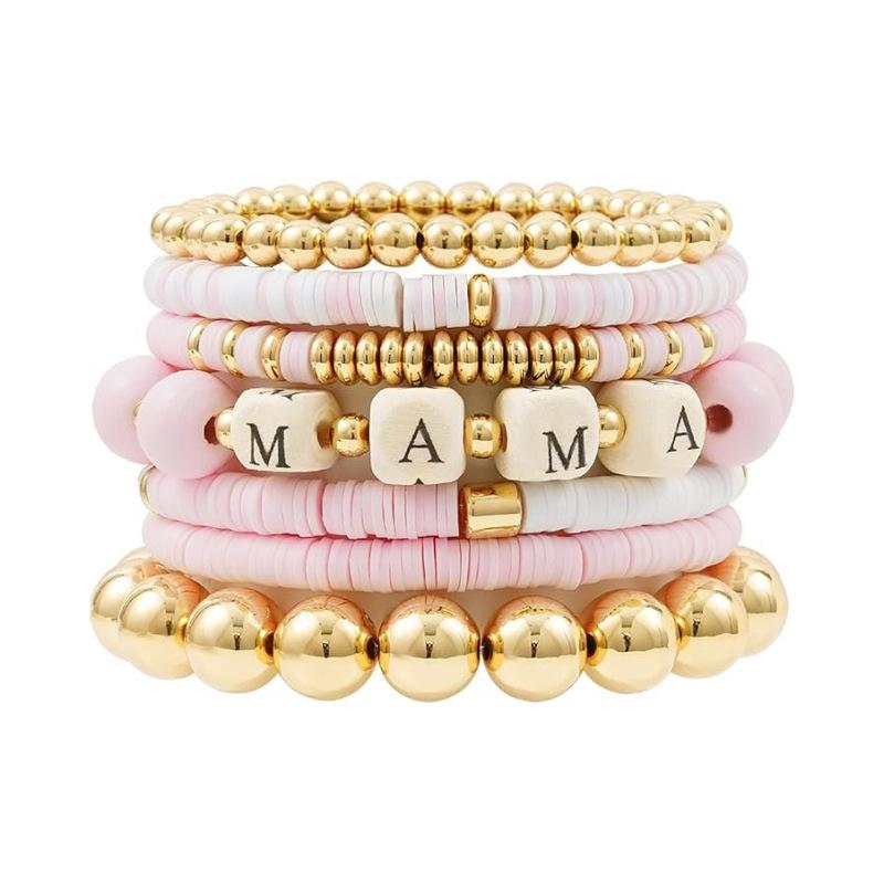 JYL TS Bracelet Stackable  MAMA Beads Nurtures Maternal Love & Blessings
