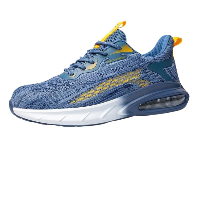 Fashion New Security Work Sneakers for Men Women Air Cushion Work Safety Shoes Anti-smashing Anti-piercing Work Boots Steel Toe Shoes