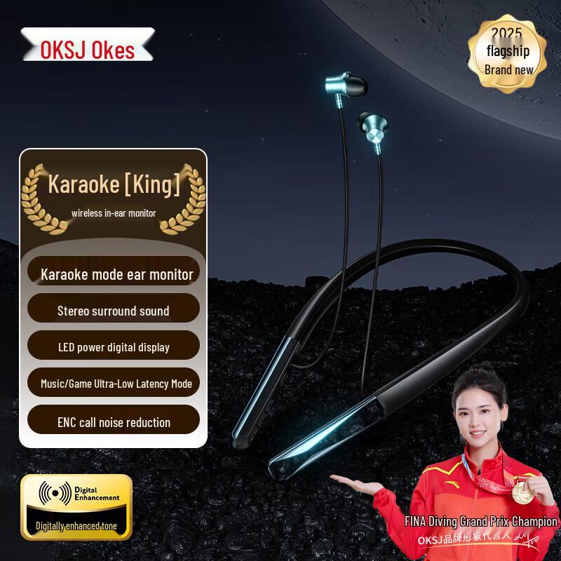 

OKSJ A18 Neckband Bluetooth Sports Earphones