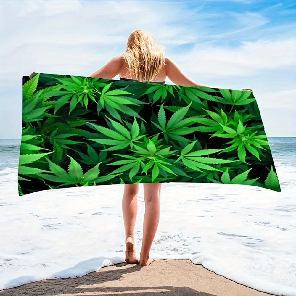 Palm Tree Sun Retro Beach Towel Vintage Summer Swim Cover Up Nostalgic Holiday Souvenir