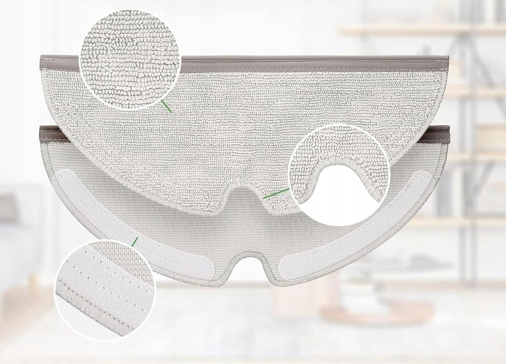 Mopy Nakładki Ściereczki Do Roborock S5 Max , S6, S6 Max V, Q5 , Q7 - 2Szt