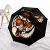 1pc Tiger Smoke Automatic Umbrella High Quality Canopy, Portable Folding Umbrella with, Ideal Gift for - Travel, Everyday, Formal Events, Stylish Acce