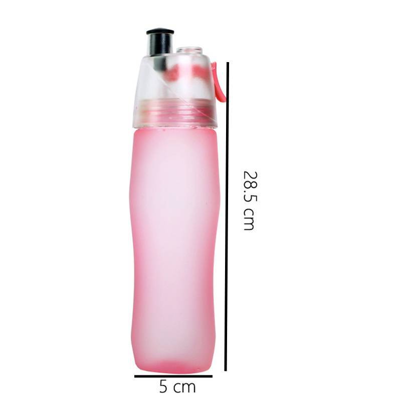 Portable Matte Spray Cooling Water Bottle With Leakproof Seal For Fitness And Sports Enthusiasts