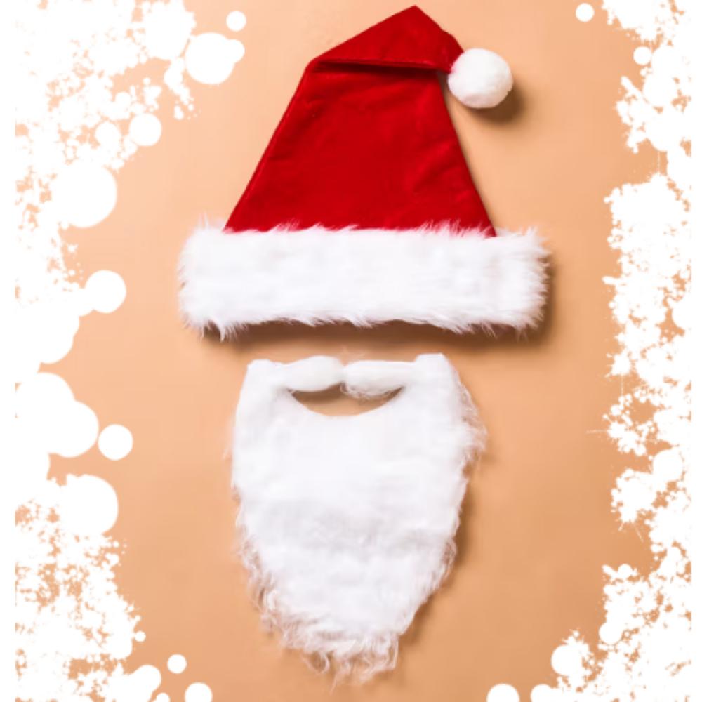 

Рождество дома Набор шапка и борода Санты