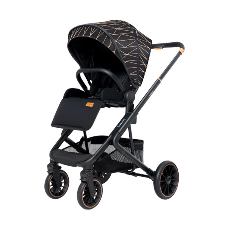 Two-Way Folding Baby Stroller for Sitting and Lying, High Landscape Design