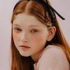 Mellotory Wide Ribbon Satin Hairband (black)