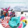 PVC Snow Sledge with Handle Sledding Tube Practical Inflatable Ski Ring  Ski Mat Toy