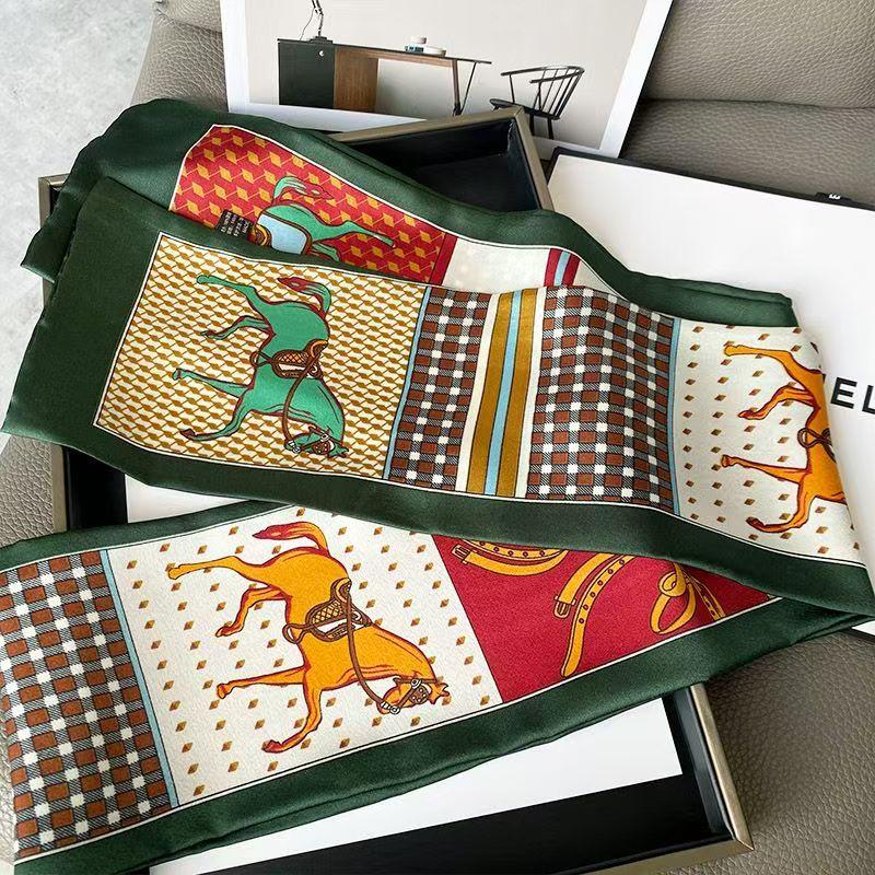 

Long Silk Scarf Women s Decorative Necktie Business Suit Match Professional Style Gift Soft Warm Satin Ribbon Fashionable