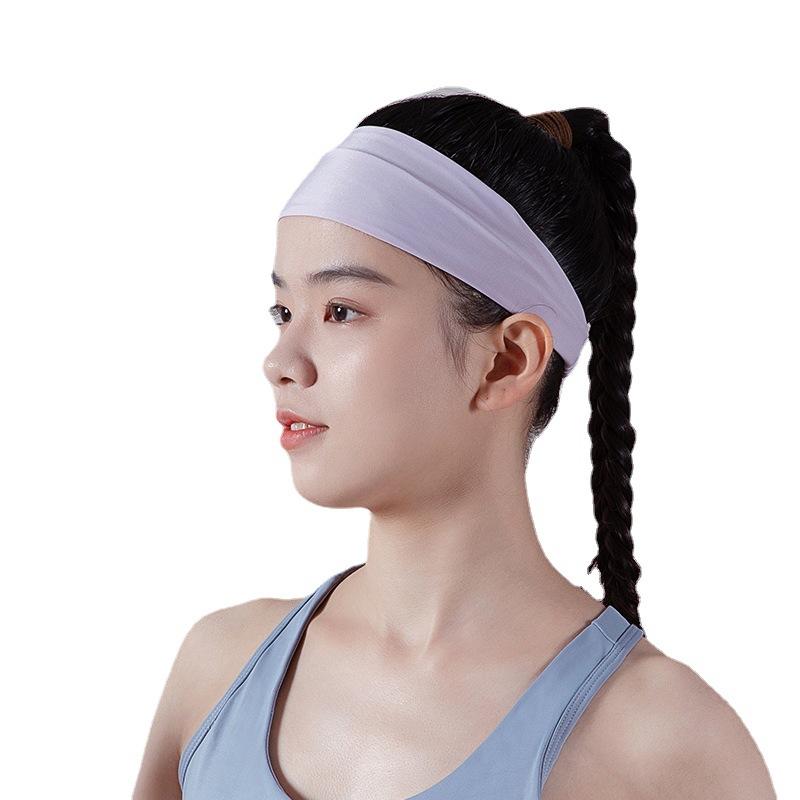 Sports Headband, Workout Headband for Women Men, Yoga Running Fitness Elastic Sweatband, Quick Dry Non-Slip Headscarf
