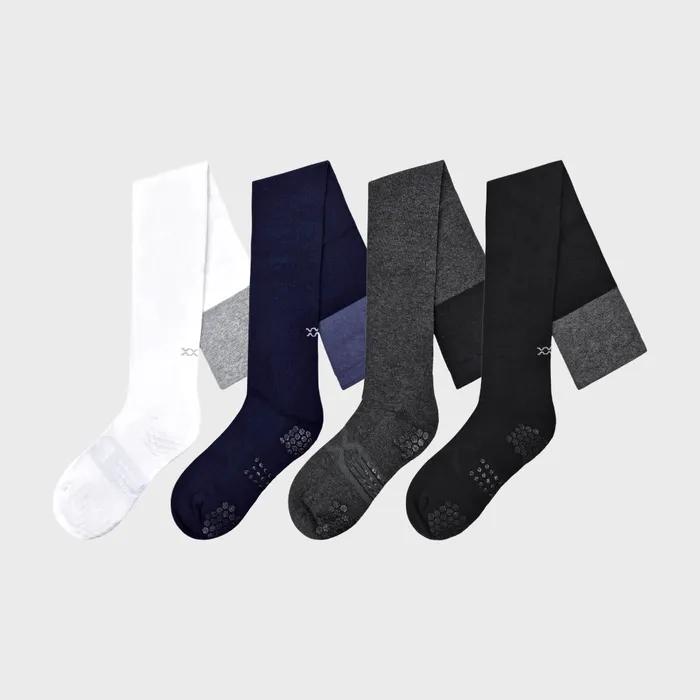 Color Block Reversible Non-Slip Over-the-Knee Socks (4 Colors)