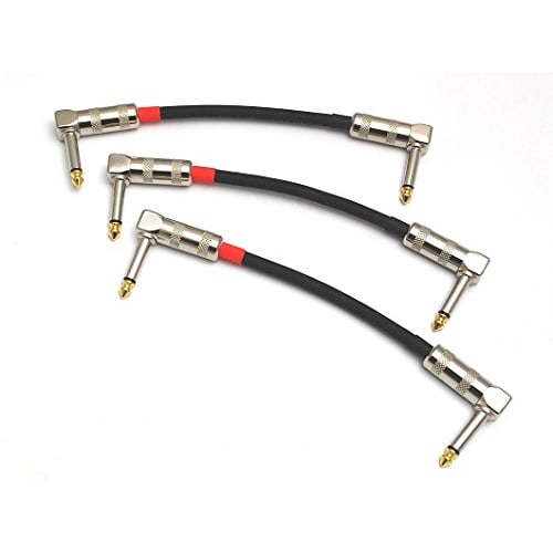 Belden 8412 15cm Patch Cables with L-Shaped Plugs (Set of 3)