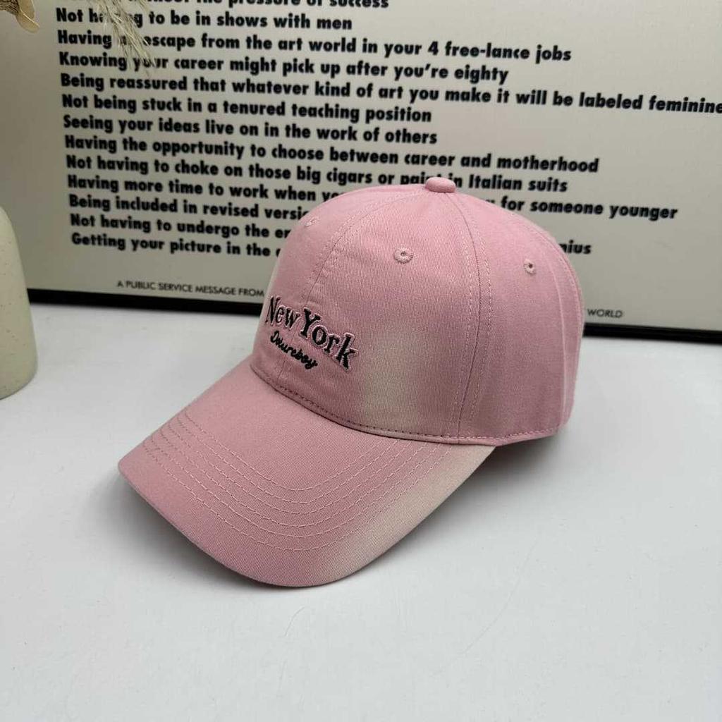 Spring and summer hat women's new soft top cap fashionable versatile sunscreen hat showing face small casual baseball cap tide