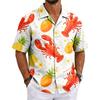 Men's Cuban Collar Shirt Hawaiian Summer Casual