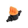 20Pcs 1/4'' Barbed Mini Garden Irrigation Valve 2024 New Home Garden Irrigation Washing Car Control Valves For 4mm/7mm Hose