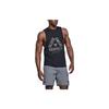 Under Armour Letter Print Training Breathable Running Vest Men Tops Black 1346097-001