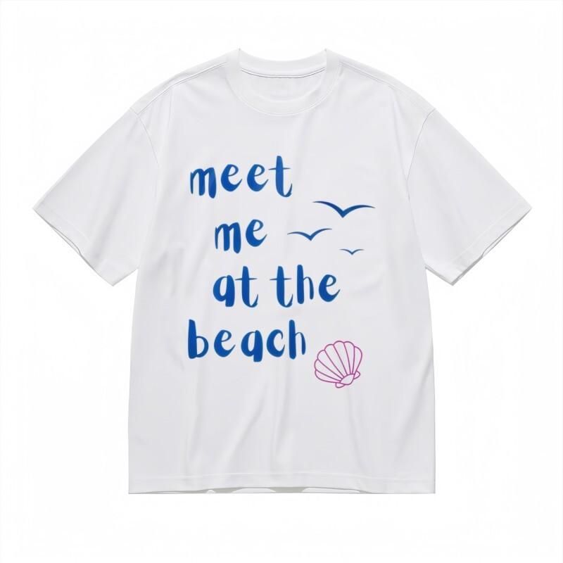 

Women s All-Season Trend Classic T-Shirt Coastal Invite Handwriting Design Tee 4XL