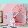 Castelo Rosa dos Sonhos Infantil Casa de Brincar Interna Casa de Princesa Casa de Jogos para Bebês Artefato para Dormir com Separação de Cama
